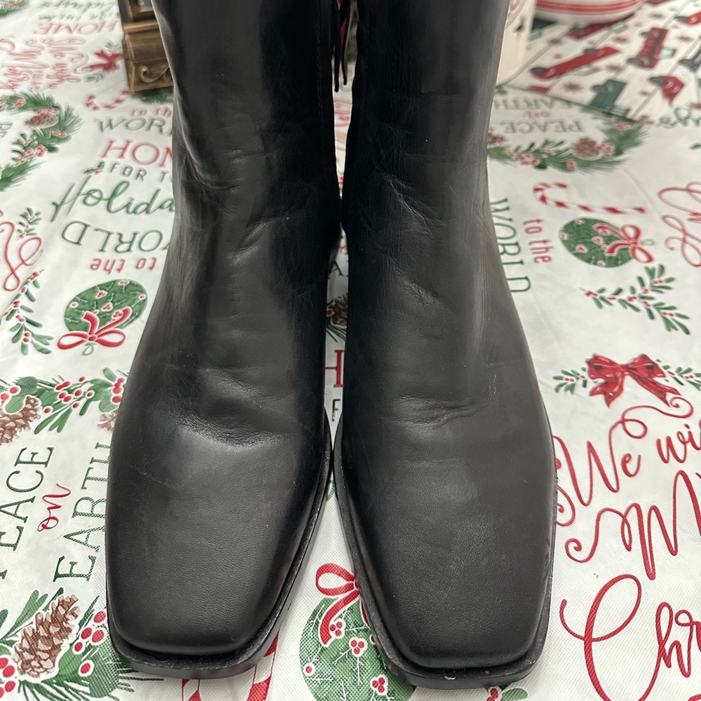 Sam Edelman black leather booties